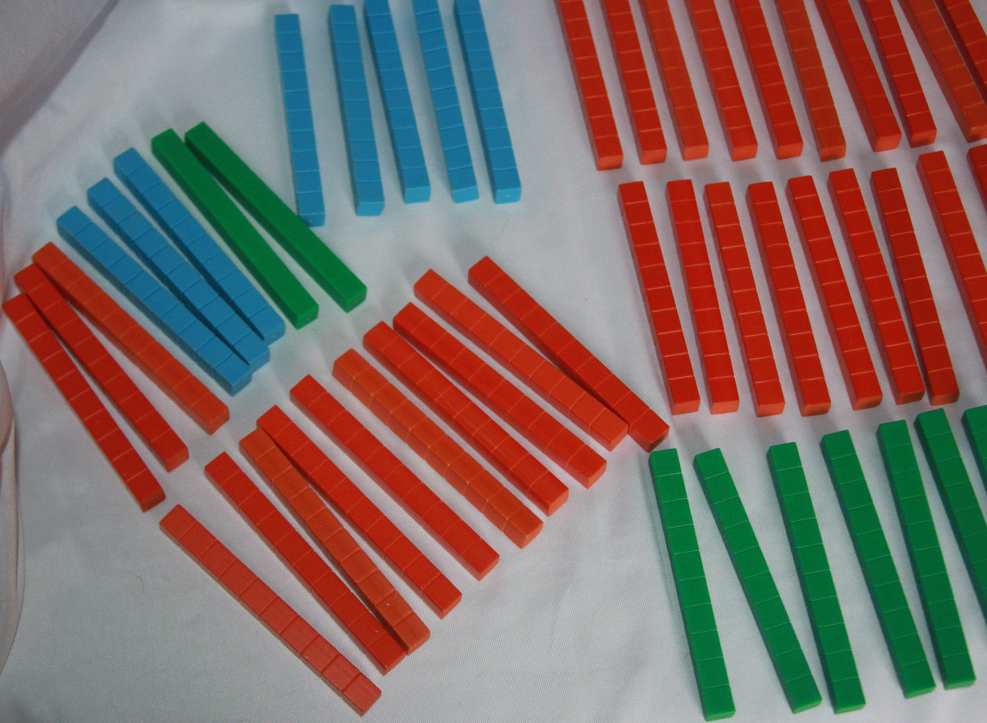 USL Math Manipulatives Blocks Tens Hundreds Fractions (71 Blocks) Arithmetic