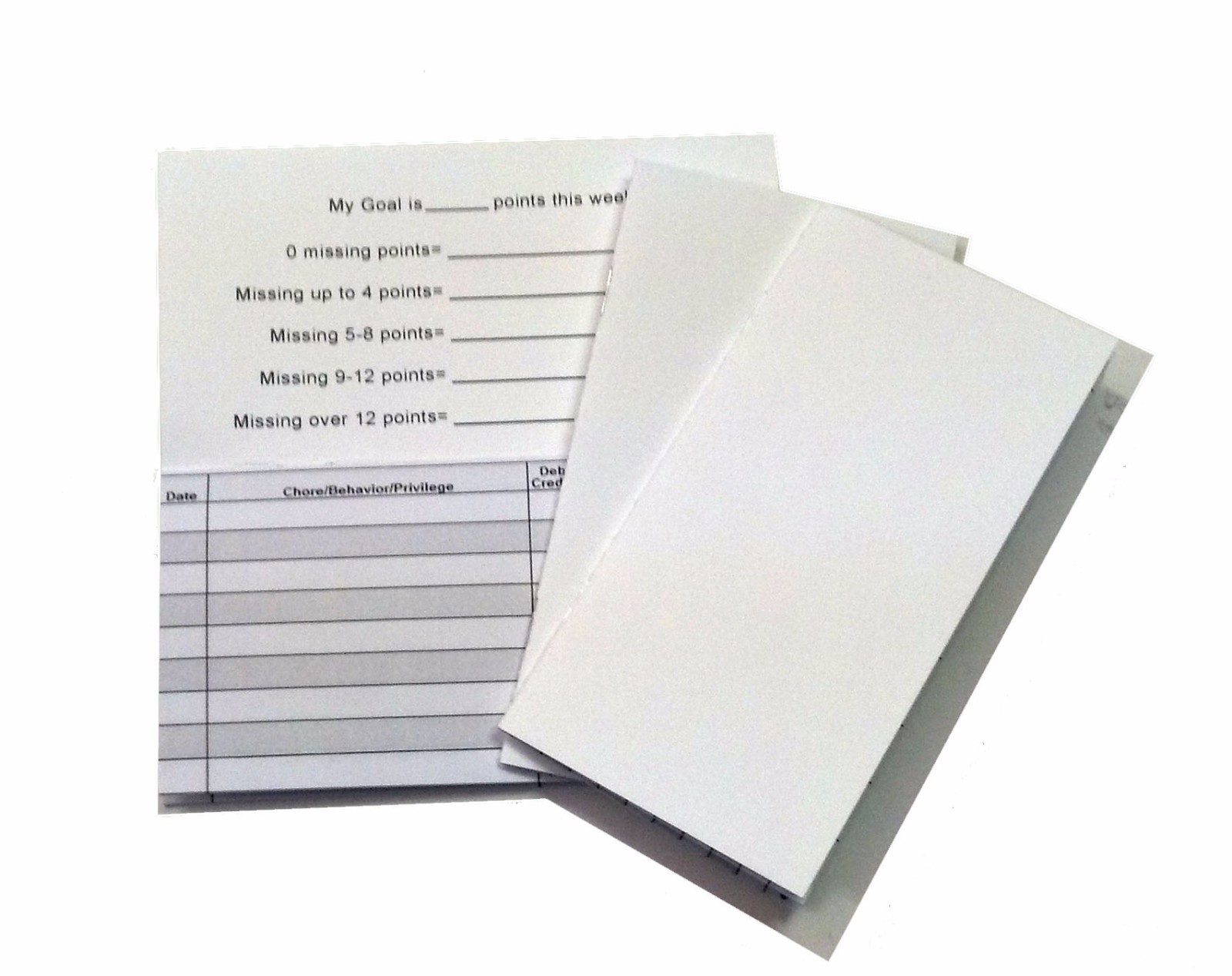 Set of 3 replacement registers for Kenson Kids On Track Responsibility System