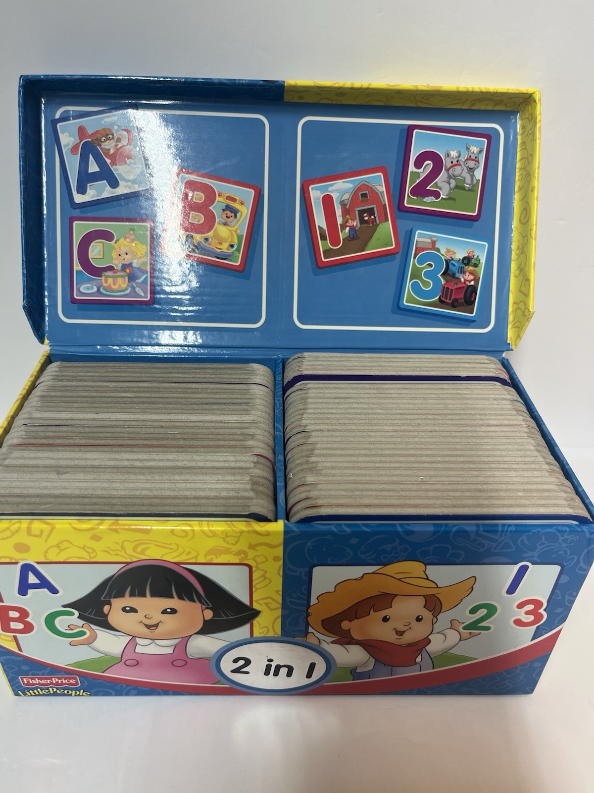 Fisher-Price Little People 2 in 1 ABC & 123 Cards Alphabet Numbers