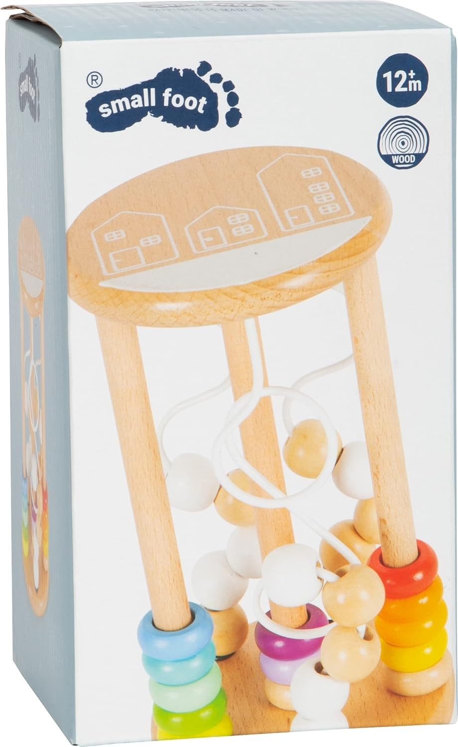 Small Foot 10630 Motor Activity Bead Sounds, made of wood, with bead maze and sl