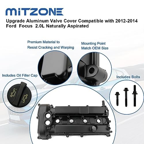 MITZONE Aluminum Valve Cover Ford Focus 2.0L 2012-2014