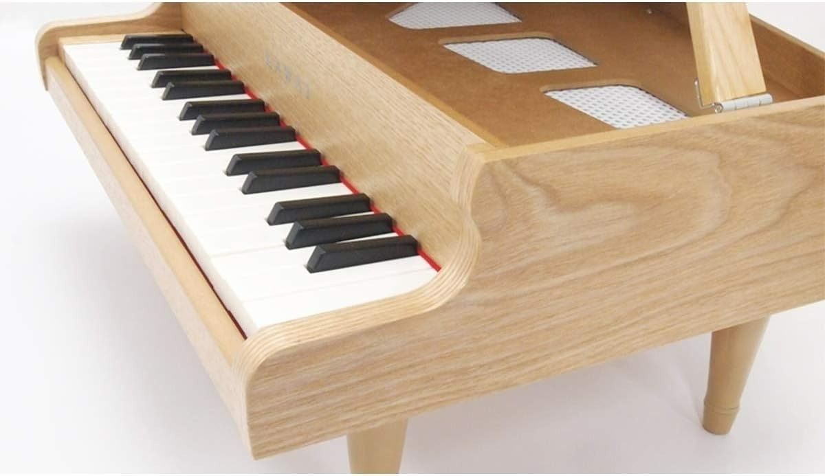 KAWAI Mini Grand Piano 32-Key 1144 Natural Wood Toy Piano Collectible Japan New