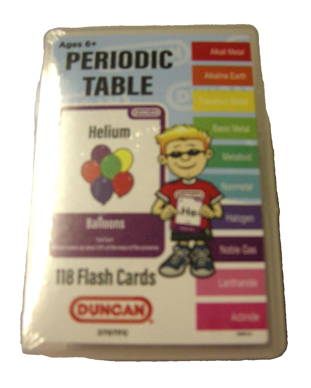 Periodic Table Flash Cards By Duncan, 118 Cards, Math, Ages +, 3.25″ x 2.5″, New