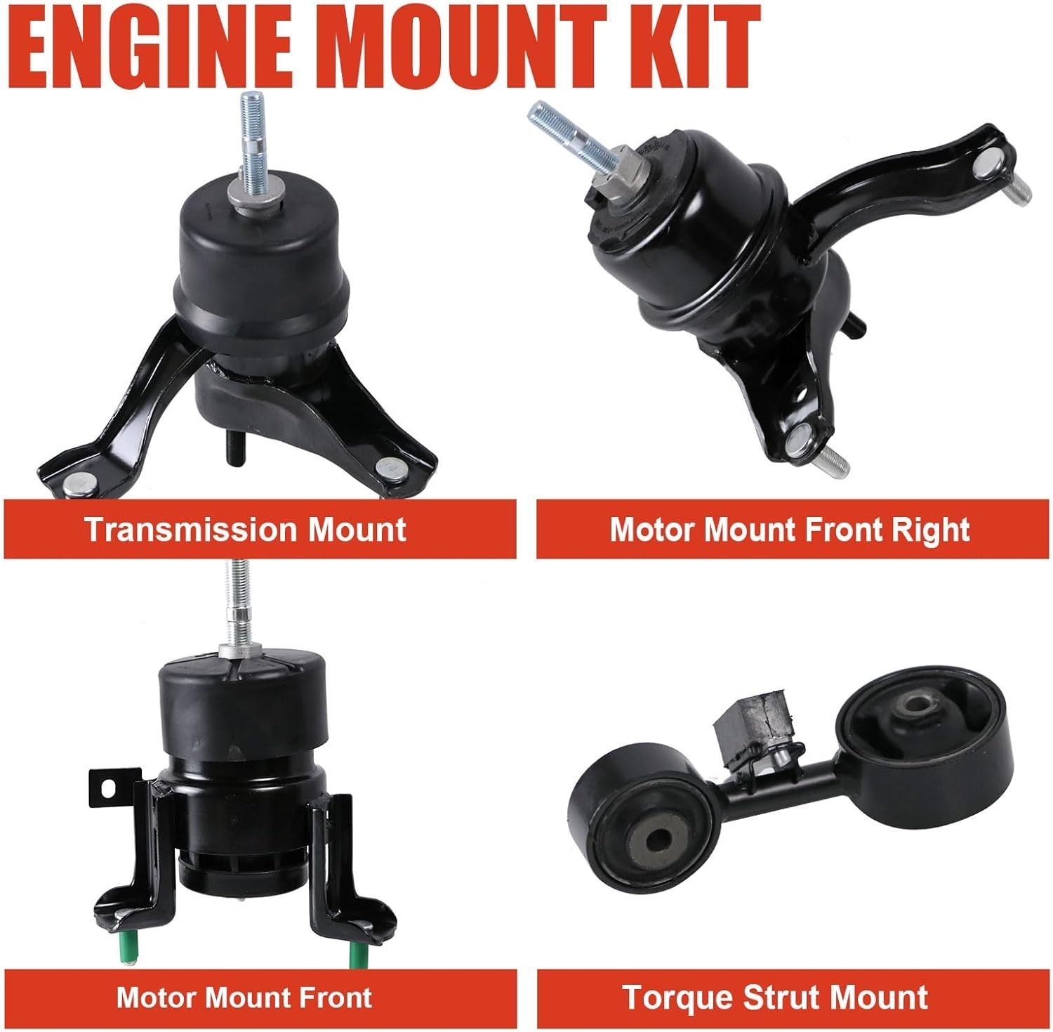 Engine Motor and Trans Mounts Compatible with Camry 2002 2003 2004 2005 2006 …