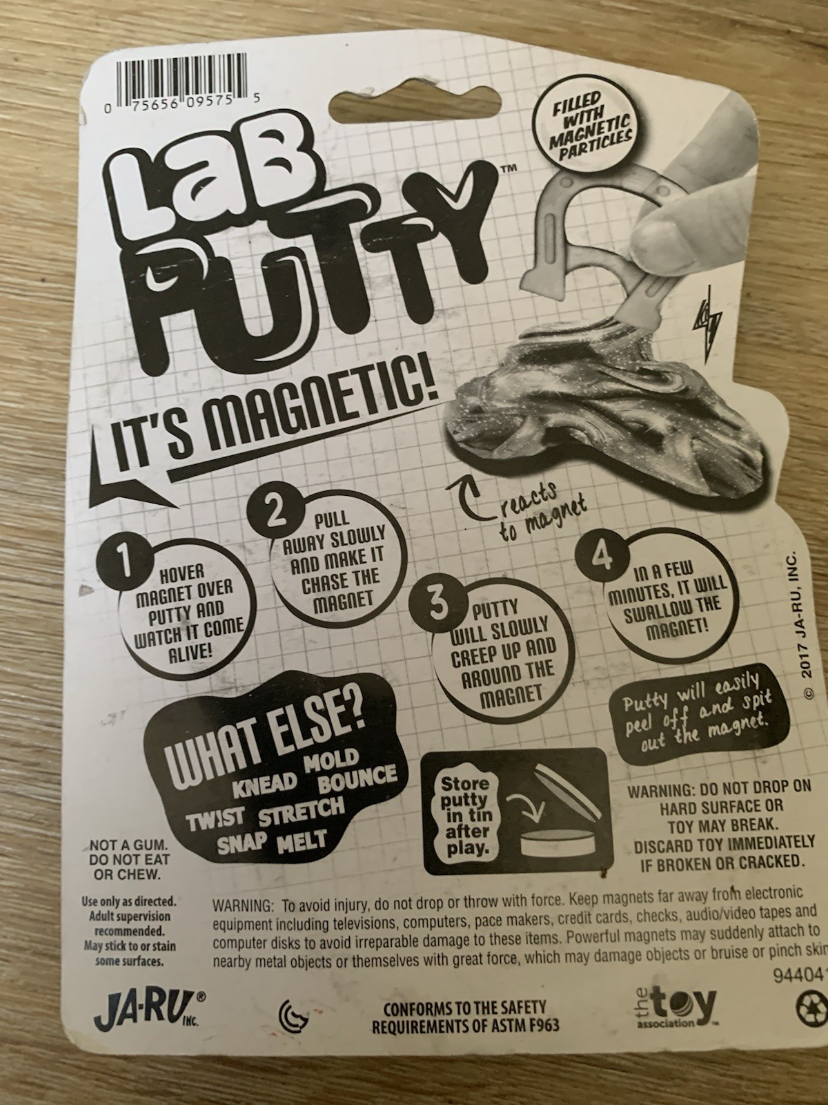 Ja-Ru Lab Putty w/ Magnet #9575 Super Strong 2 Pc New Sealed