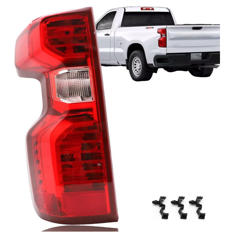 Tail Light Assembly Compatible With 2019-2024 Chevy Silverado 1500 2500HD 3500HD
