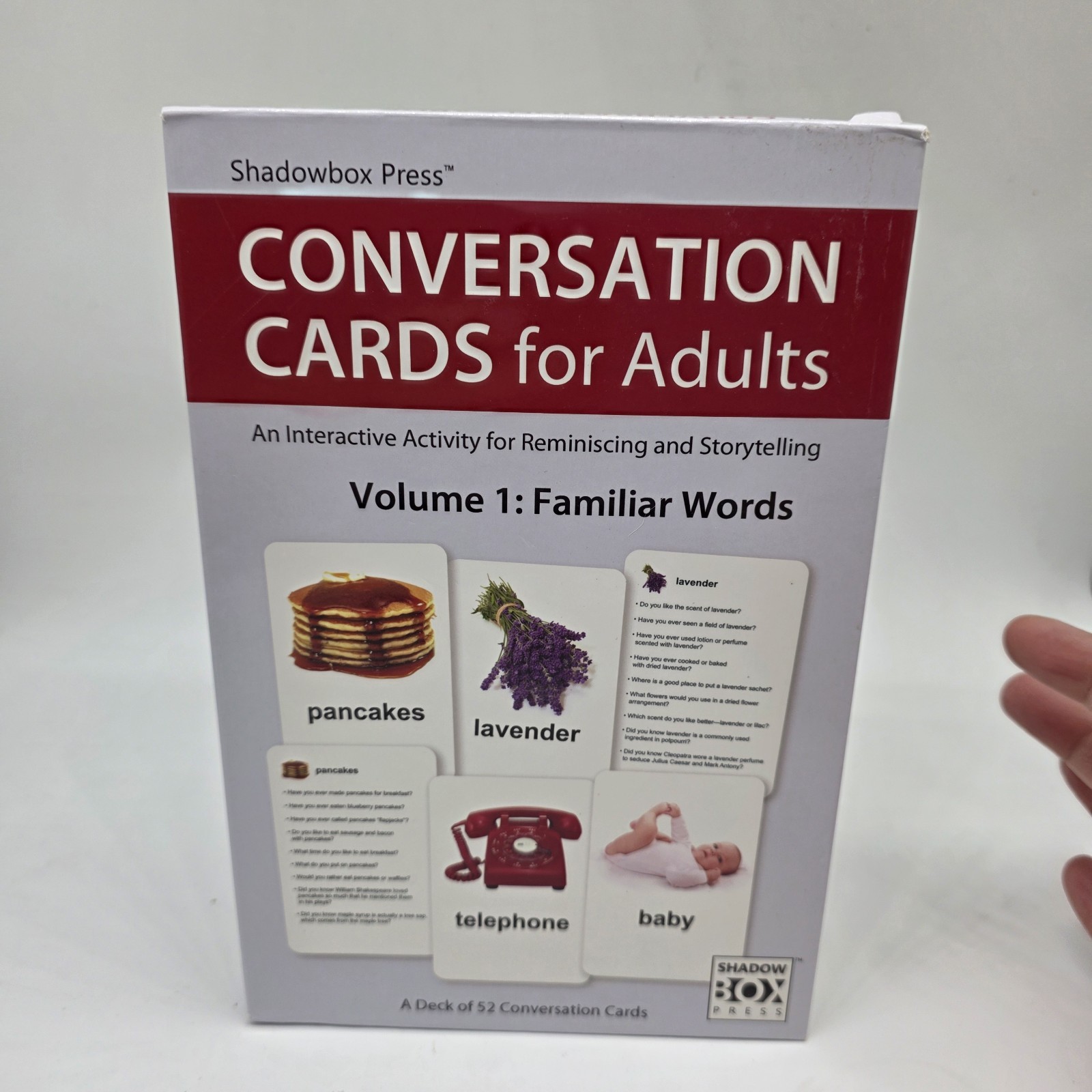Conversation Flash Cards For Adults, Familiar Words: Dementia Activities Seniors