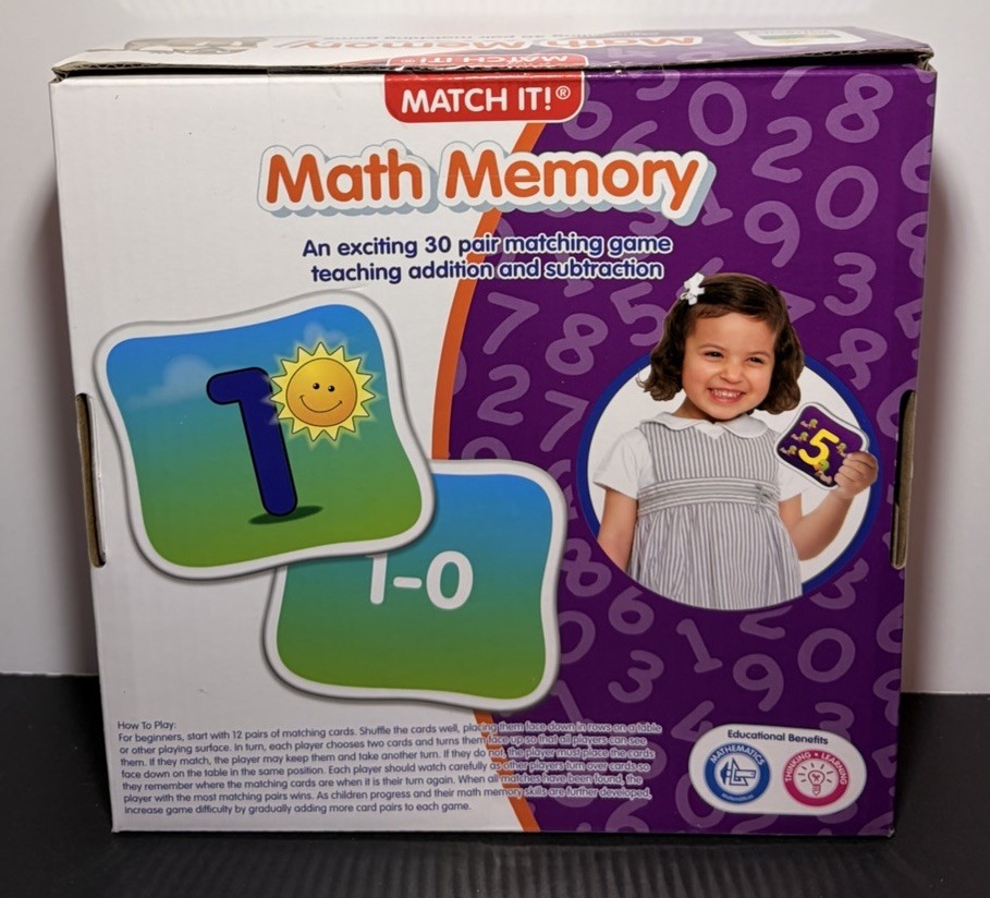 The Learning Journey Match It! – Math Memory – Ages 3-6 | 1+ players NEW