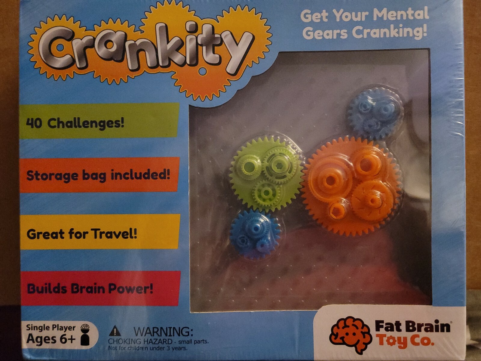 Fat Brain Toys Crankity Brainteaser Puzzles 40 Challenges Travel Games Ages 6 +