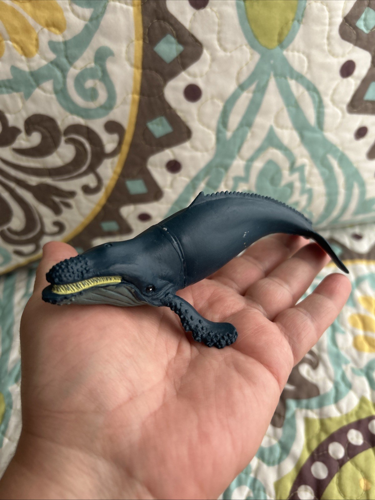 Realistic Humpback Whale Toy 6” Plastic Replica Sea Life Decor Cake Topper