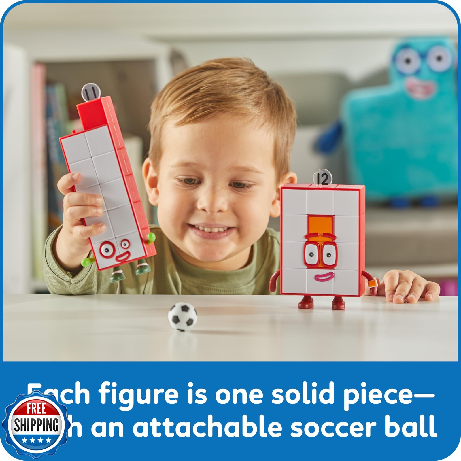 hand2mind Numberblocks Friends Eleven and Twelve Figures, Numbers for Toddler