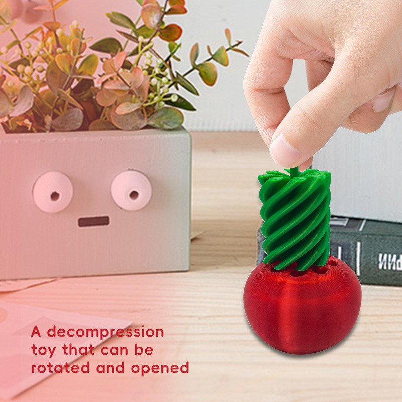 Portable Lightweight Durable Easy – To – Use Non – Toxic Tomato Twist Fidget Toy