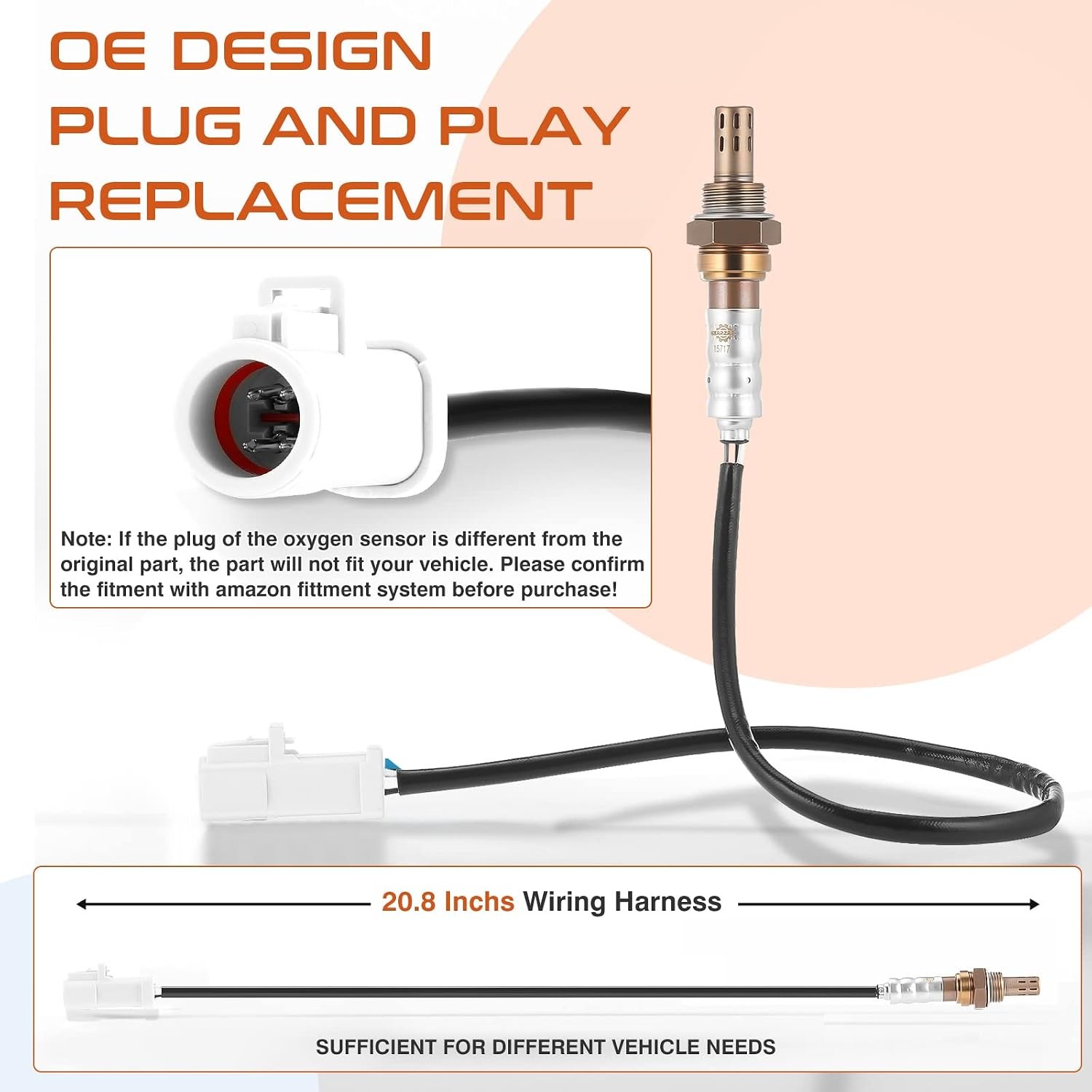 4Pcs 15717 Oxygen O2 Sensor Upstream Downstream Fit for Ford F-150 F250 F350