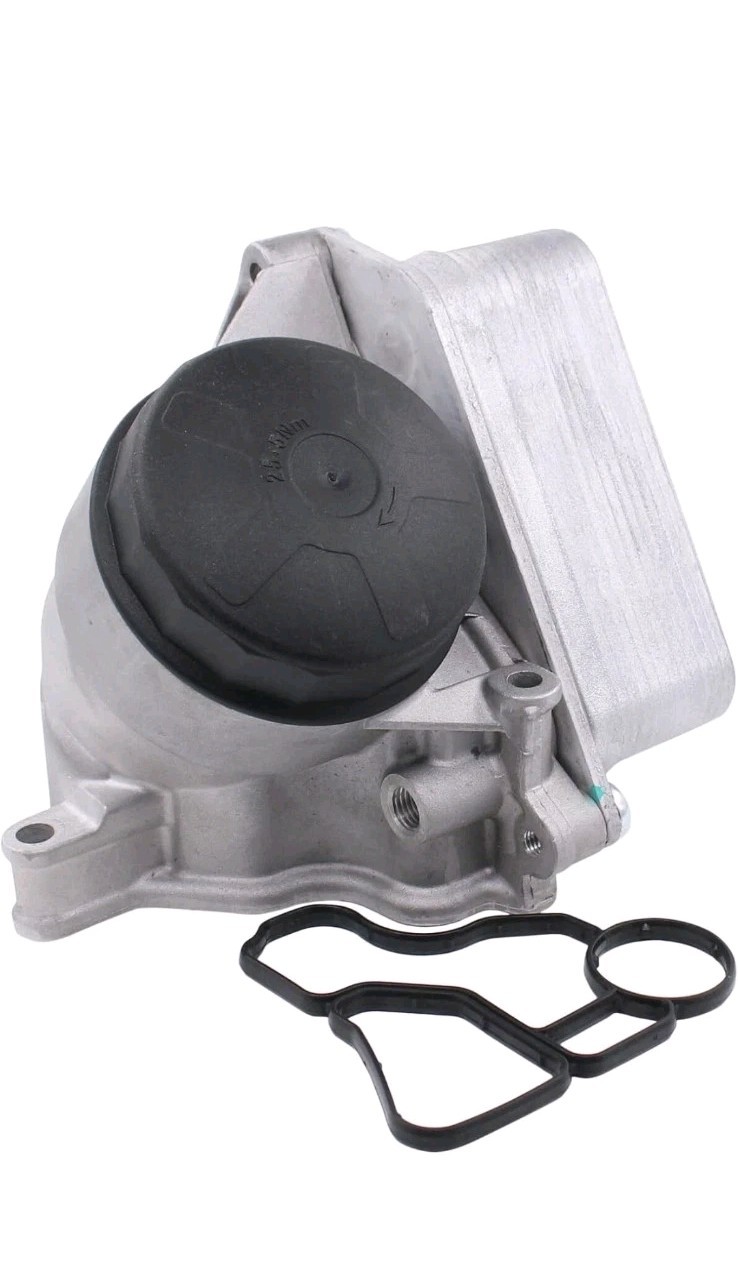 MOTOKU Engine Oil Filter Housing with Oil Cooler and Gasket Assembly for BMW