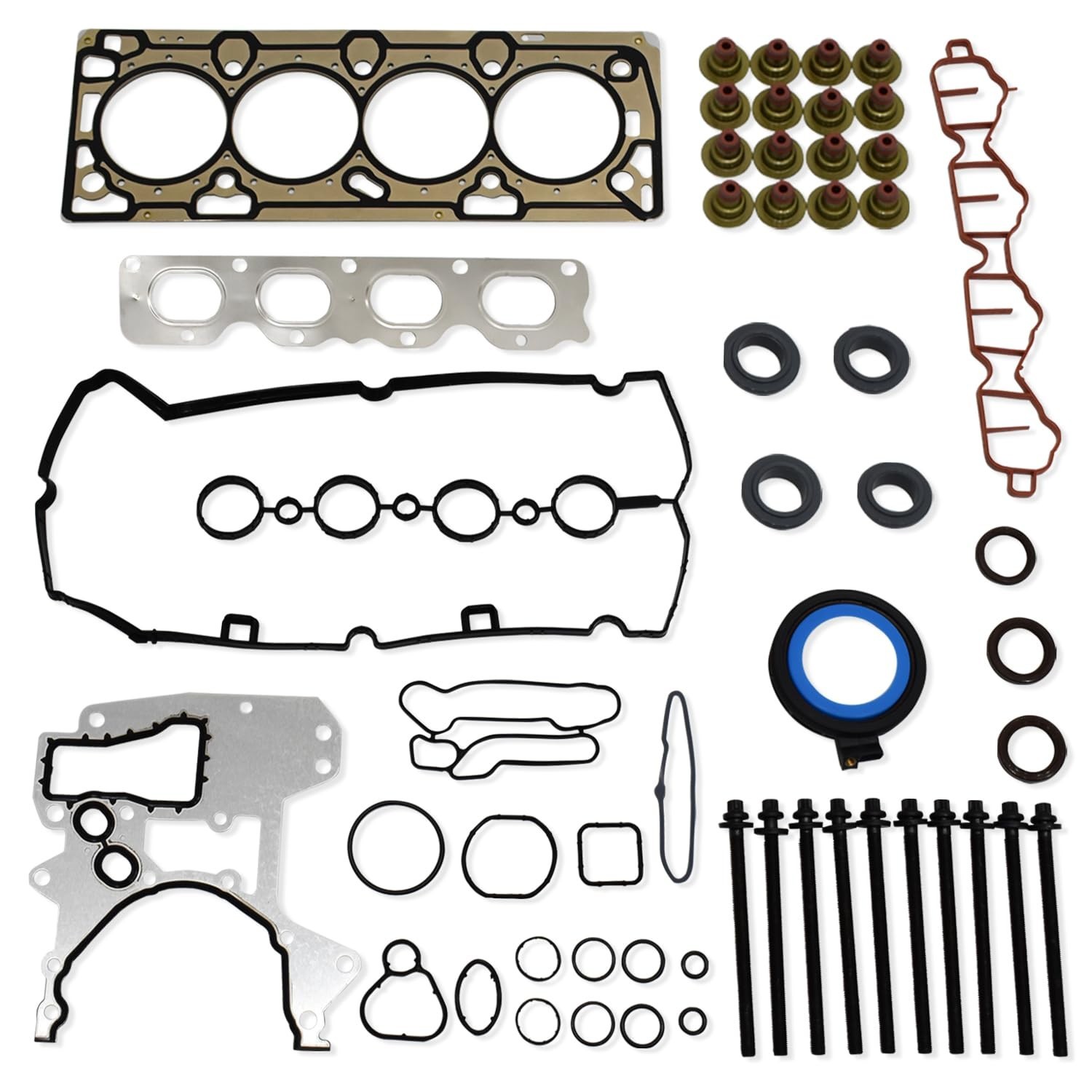 Engine Head Gasket Set with ES72469 Head Bolt Set Fits for Chevy Cruze Sonic …