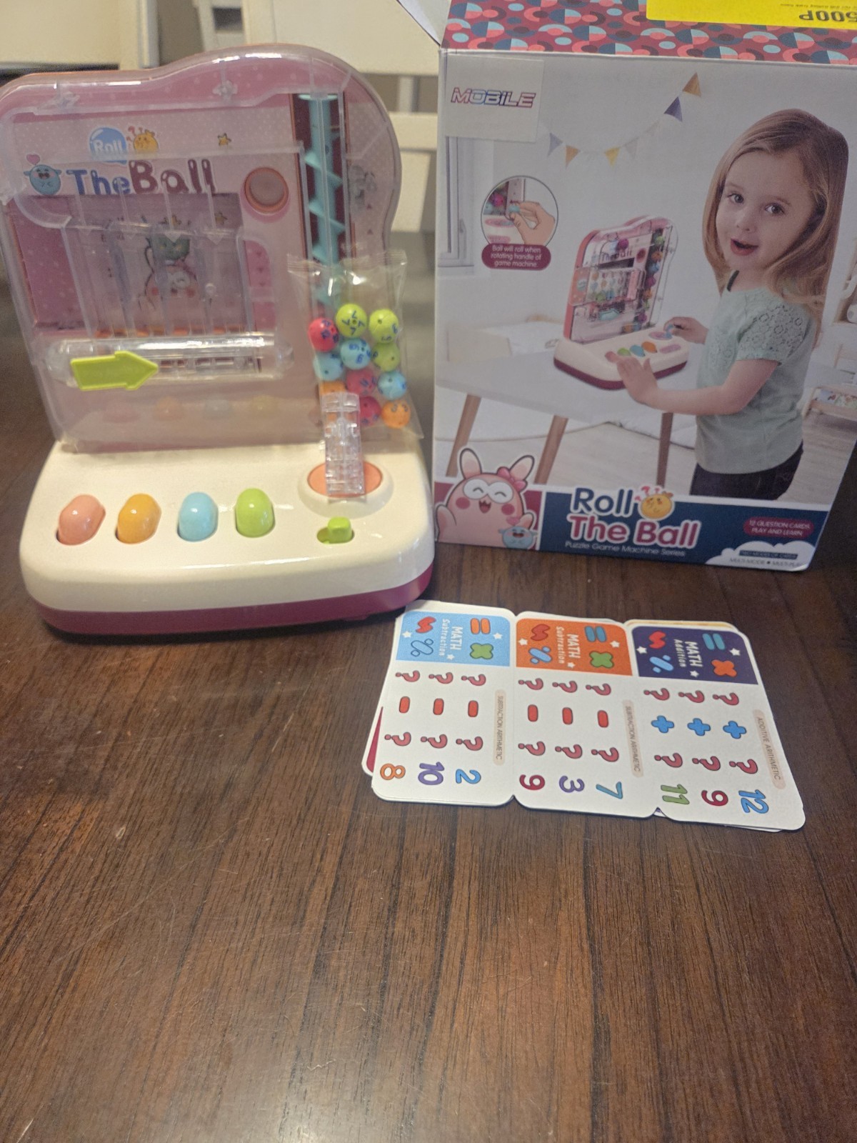 MOBILE Montessori Math Roll The Ball Educational Toy for Kids 3-7 Years