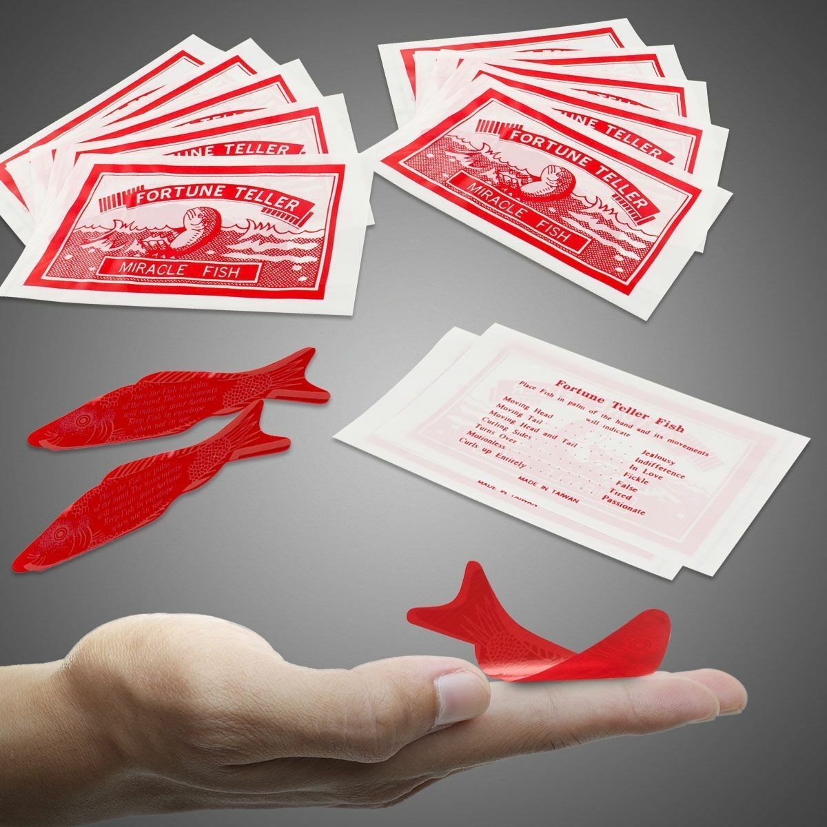 144 MIRACLE FORTUNE TELLING FISH Teller Palm Reading Party Favors (12 dz)