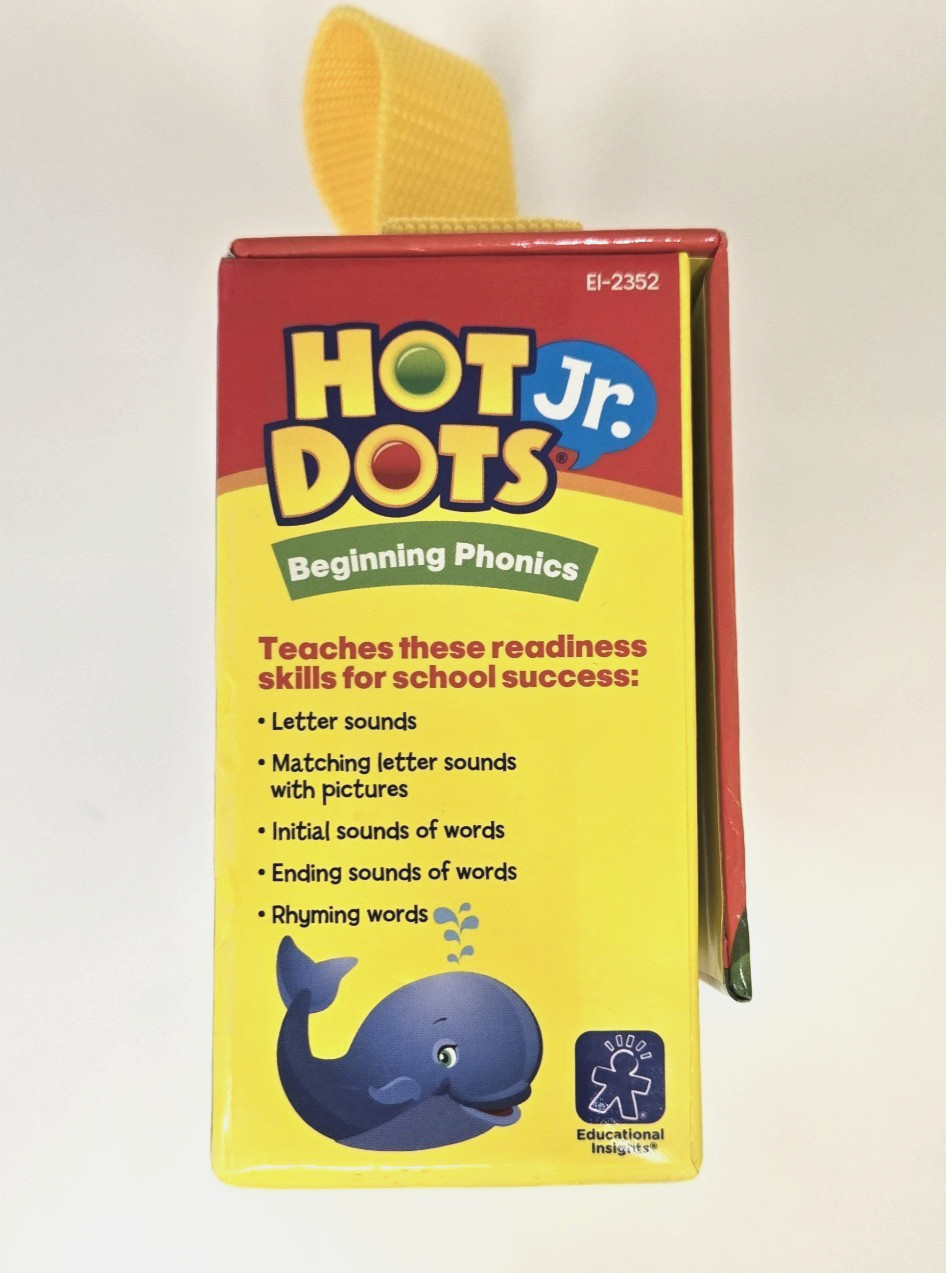 Hot Dots Jr. Beginning Phonics 36 Double-Sided Cards w/Purple Cat (Kat) Pen