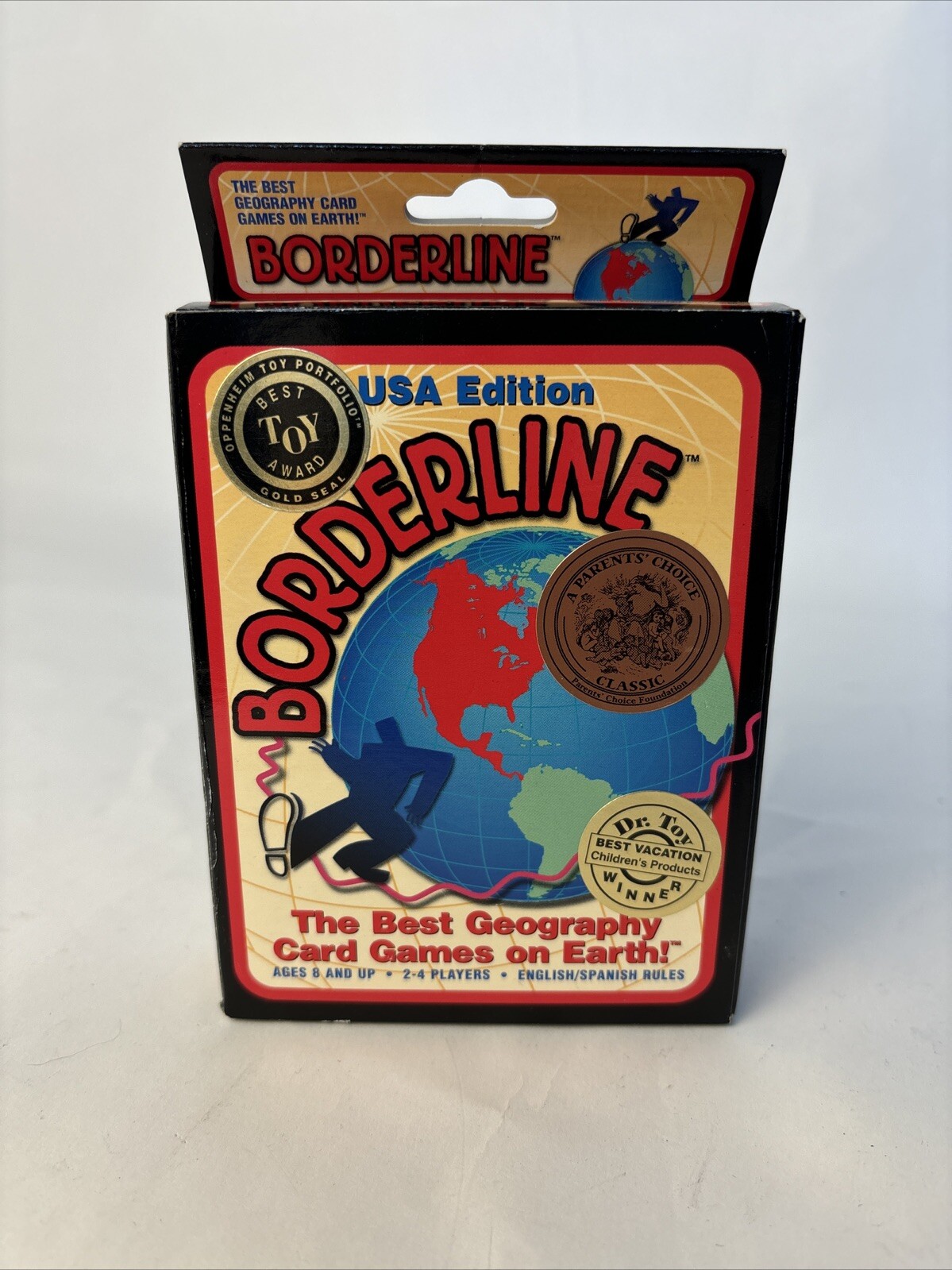 Vtg Borderline USA Edition Geography Card Game 1999 Homeschool Learning Thinking