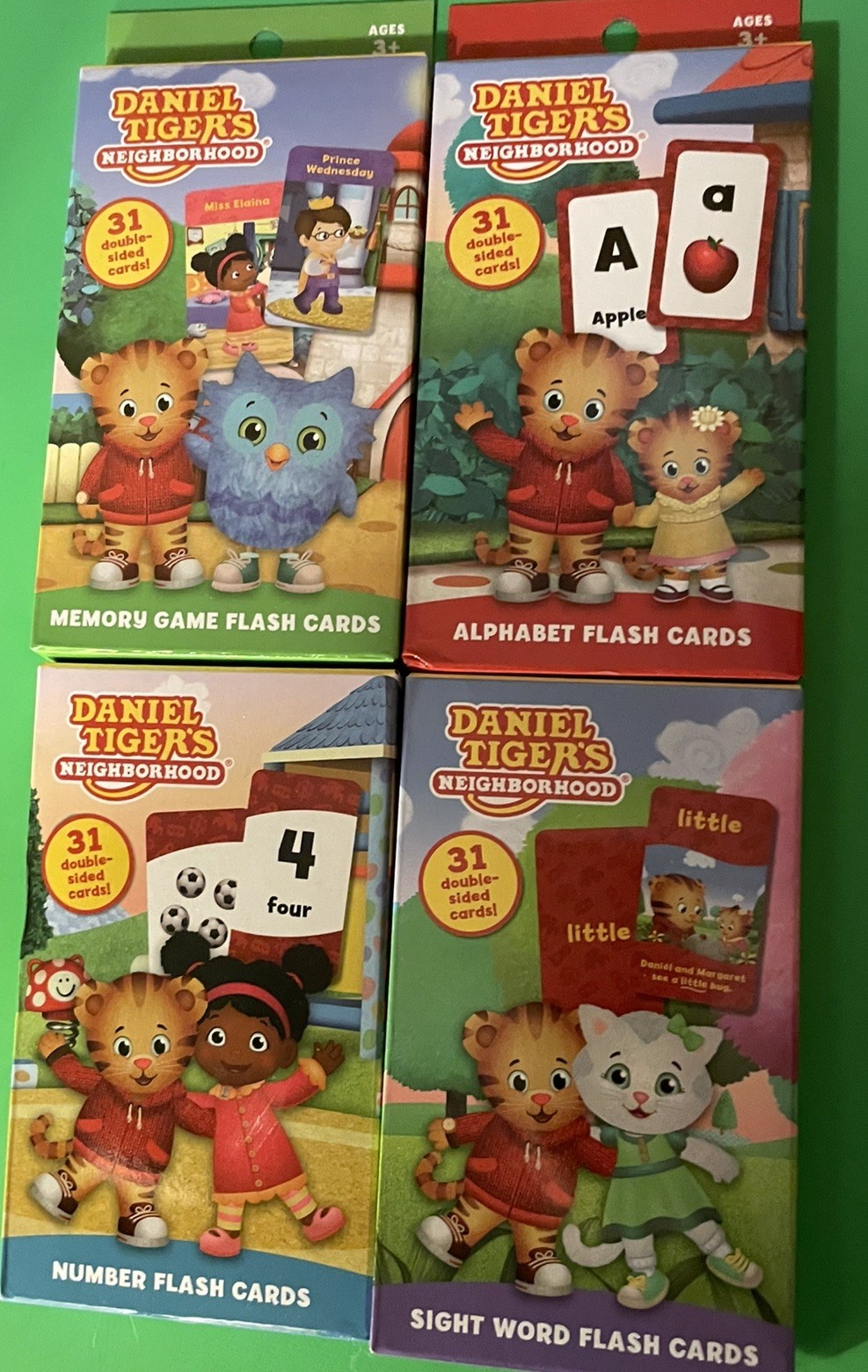 Daniel Tiger’s Neighborhood Alphabet Numbers Sight Word Memory Game Flash Cards