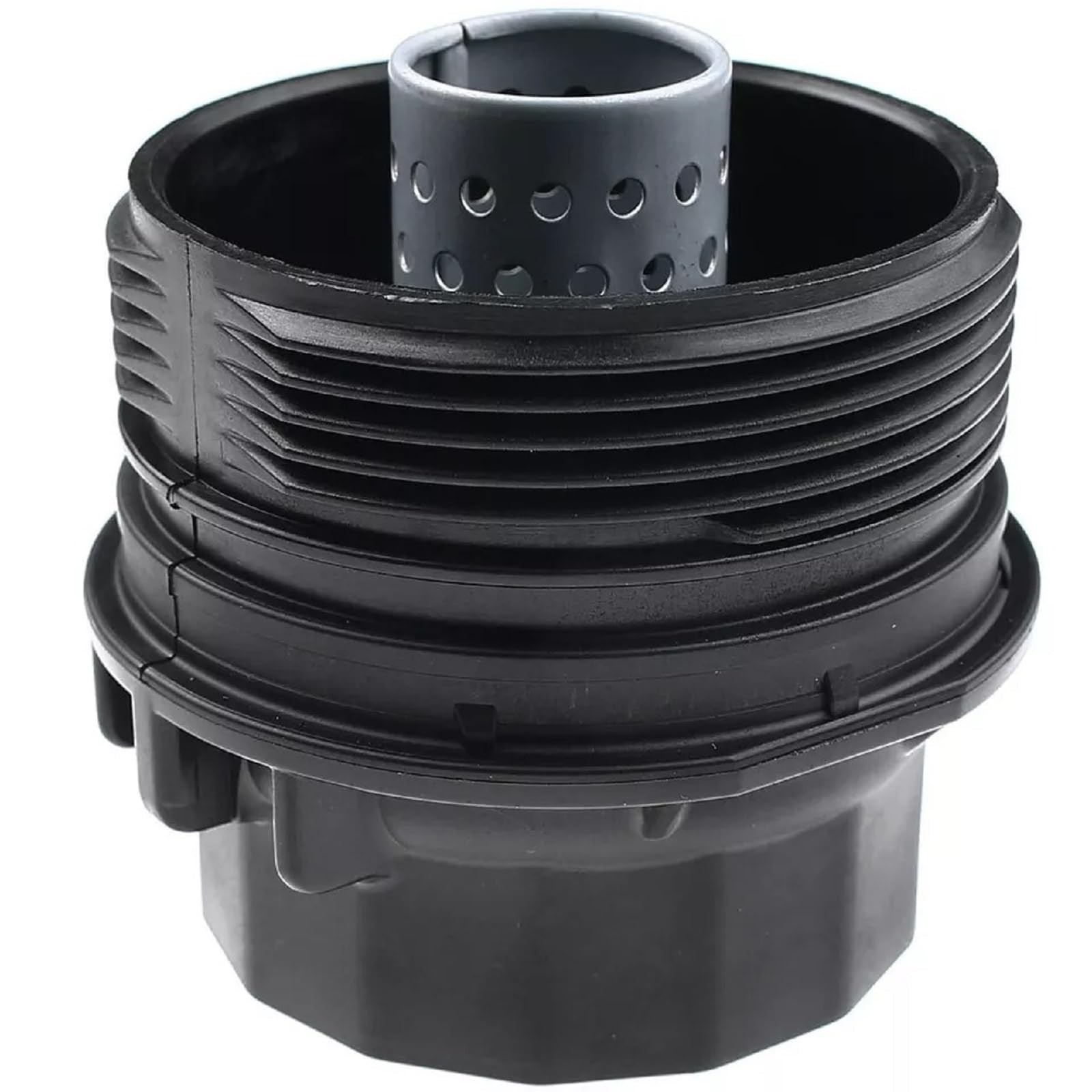 1.8L Engine Oil Filter Housing Cover Cap Assembly Compatible with Black