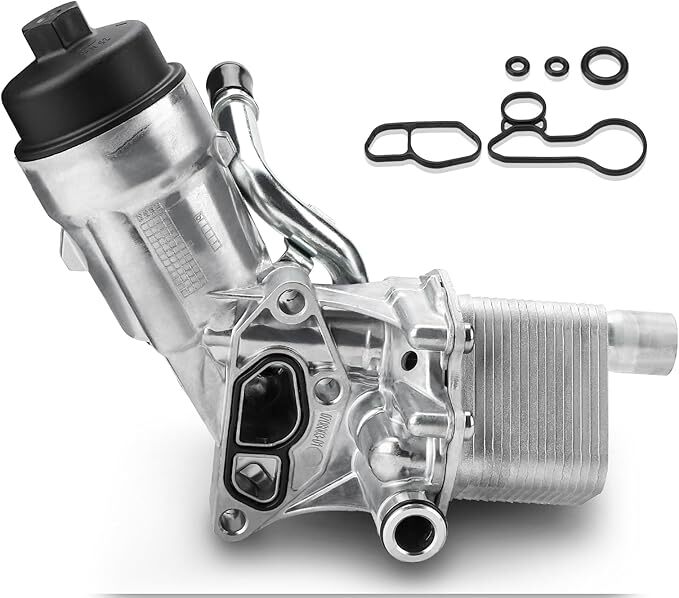 55566784 Engine Oil Cooler Filter Housing Assembly Adapter with Filter Insert,