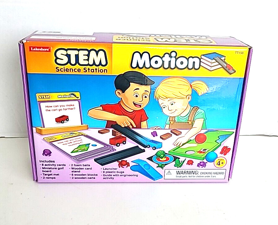 LAKESHORE EDUCATIONAL PRODUCT STEM SCIENCE STATION MOTION COMPLETE W BOX