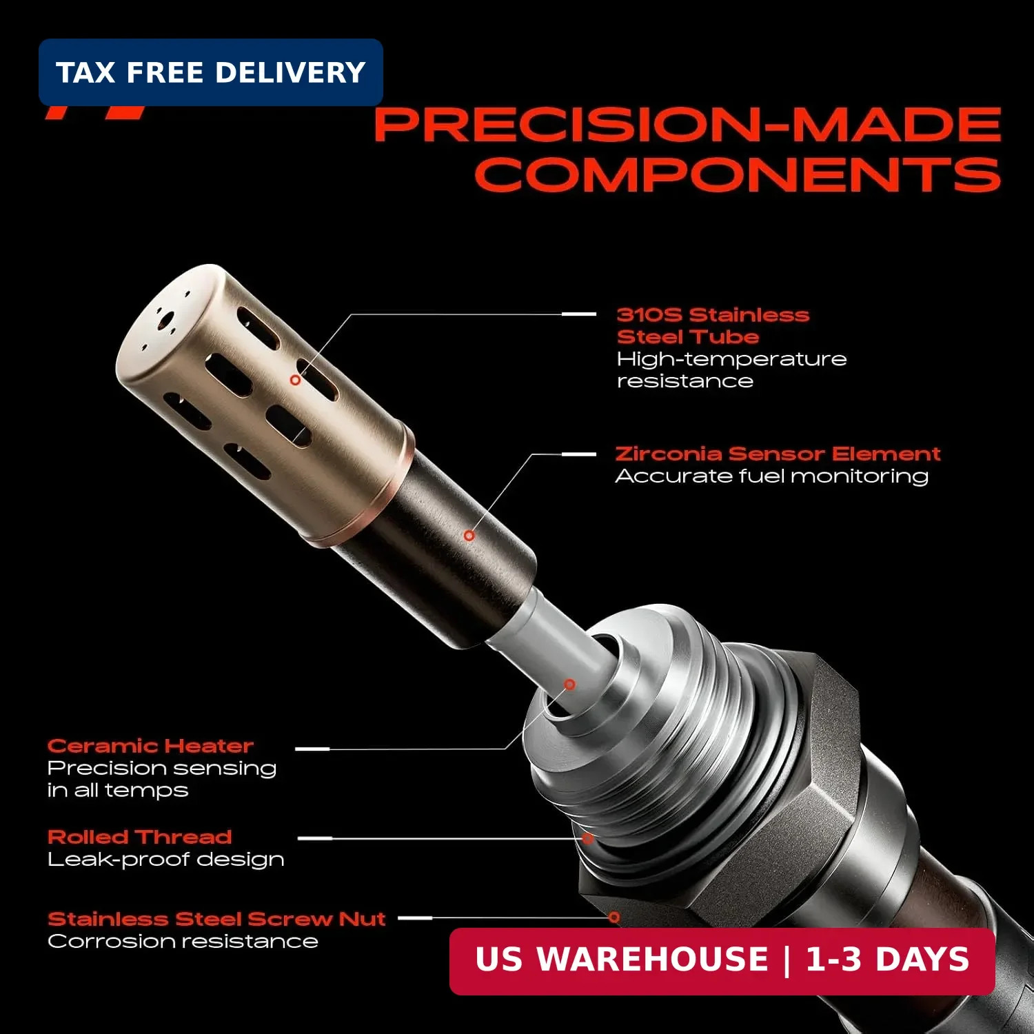 A-Premium O2 Oxygen Sensor Compatible with Honda Accord 2013-2017, Civic 2012-20
