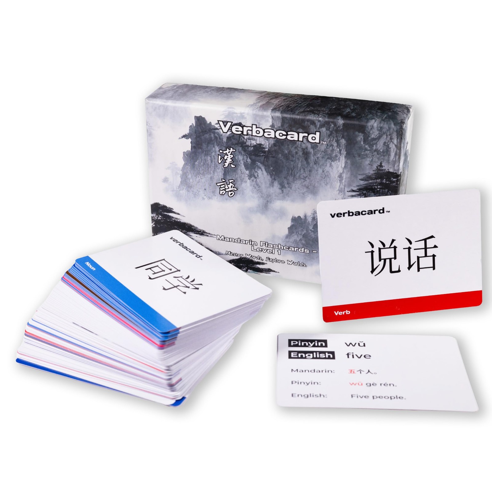 Mandarin Chinese Flashcards – Study Deck with 160 HSK 1 Vocabulary Cards with…