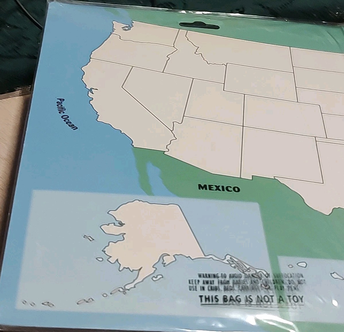 Vintage Imaginetics Usa Map 47 Magnets Oppenheim Best Toy Award Gold Seal Age3+