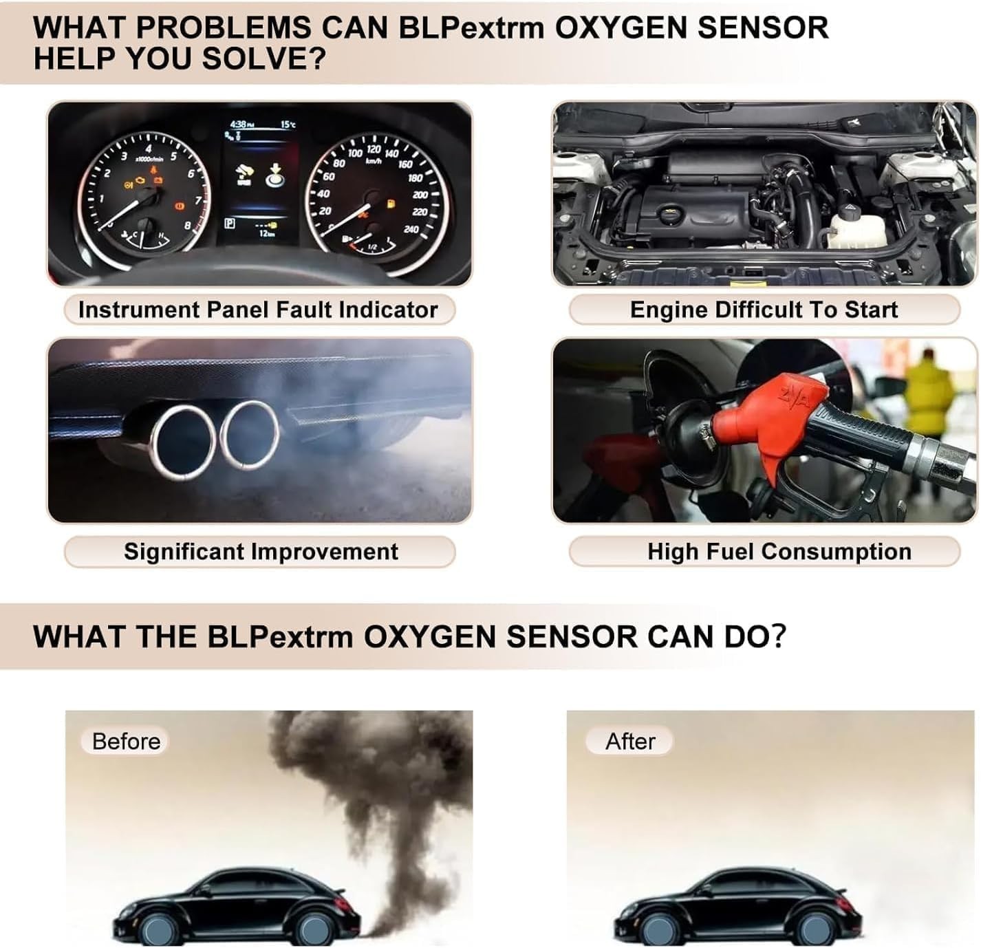 O2 Oxygen Sensor Upstream and Downstream for Nissan Rogue SL S SV 2014-2019, …