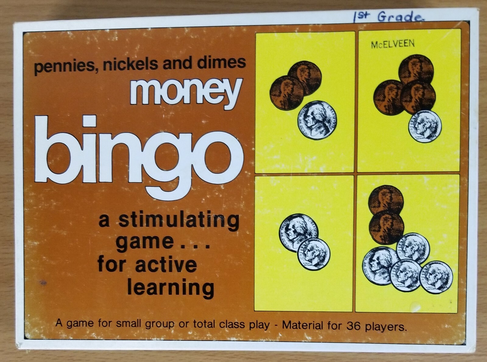 Vintage Money Bingo Game Preowned Complete 1977 Trend Home School educational