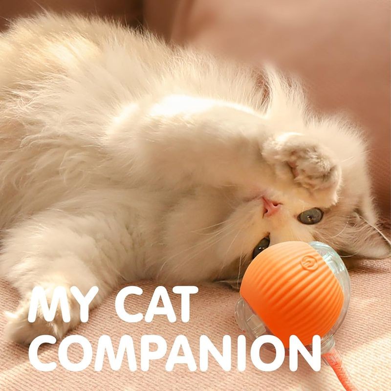 Cat Interactive Ball Toys Automatic Rolling Ball For Kitten Rechargeable Smart P