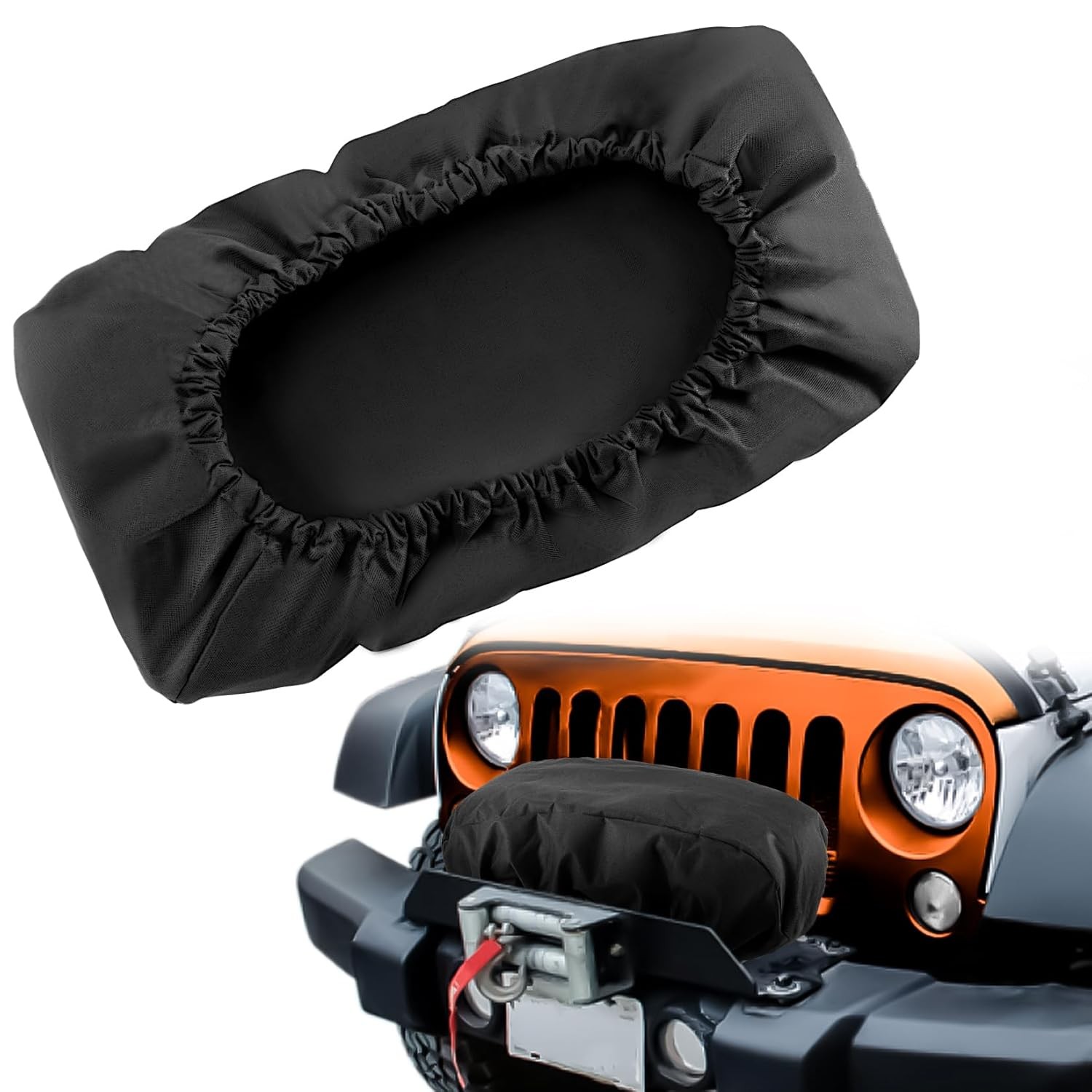 Winch Cover Waterproof Heavy Duty Dust-Proof Protective Boat Trailer ATV UTV