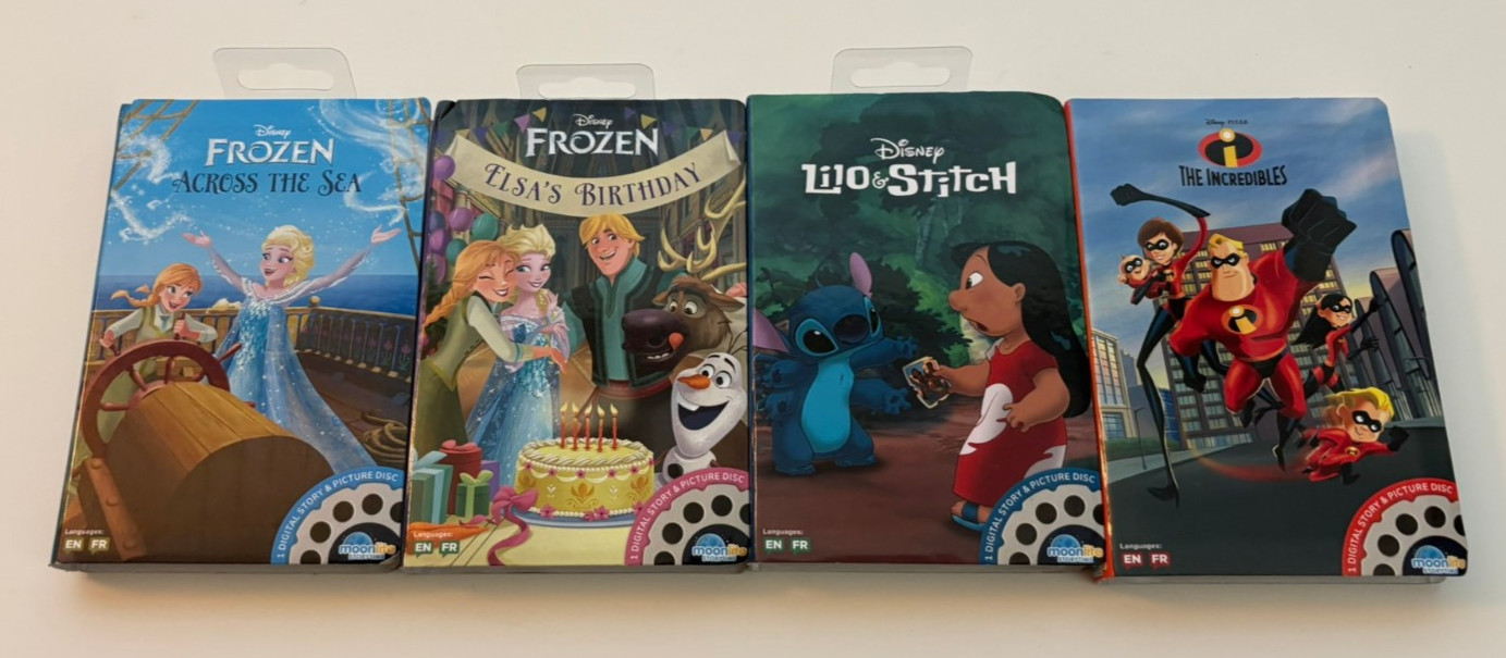 Moonlite Story Reel – Disney Projector Set of 4 Frozen, Lilo & Stitch & Other