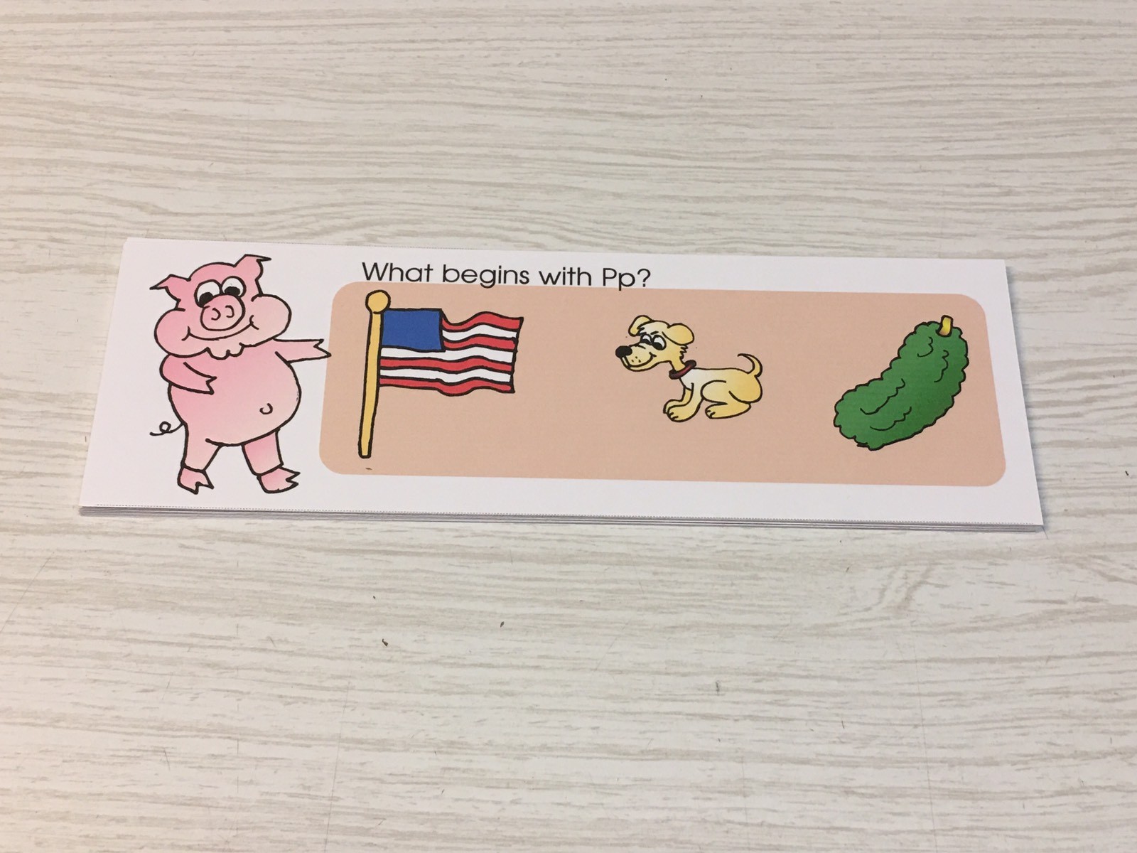 Phonics Pp – What Begins With Pp – Laminated Activity Set – Teaching Supplies