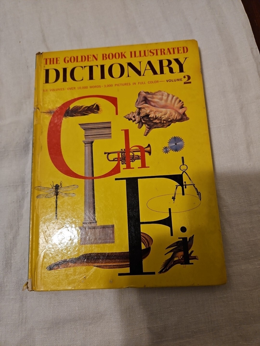 The Golden Book Illustrated Picture Dictionary Kids VTG Classic Volume 1 2 3 4 5