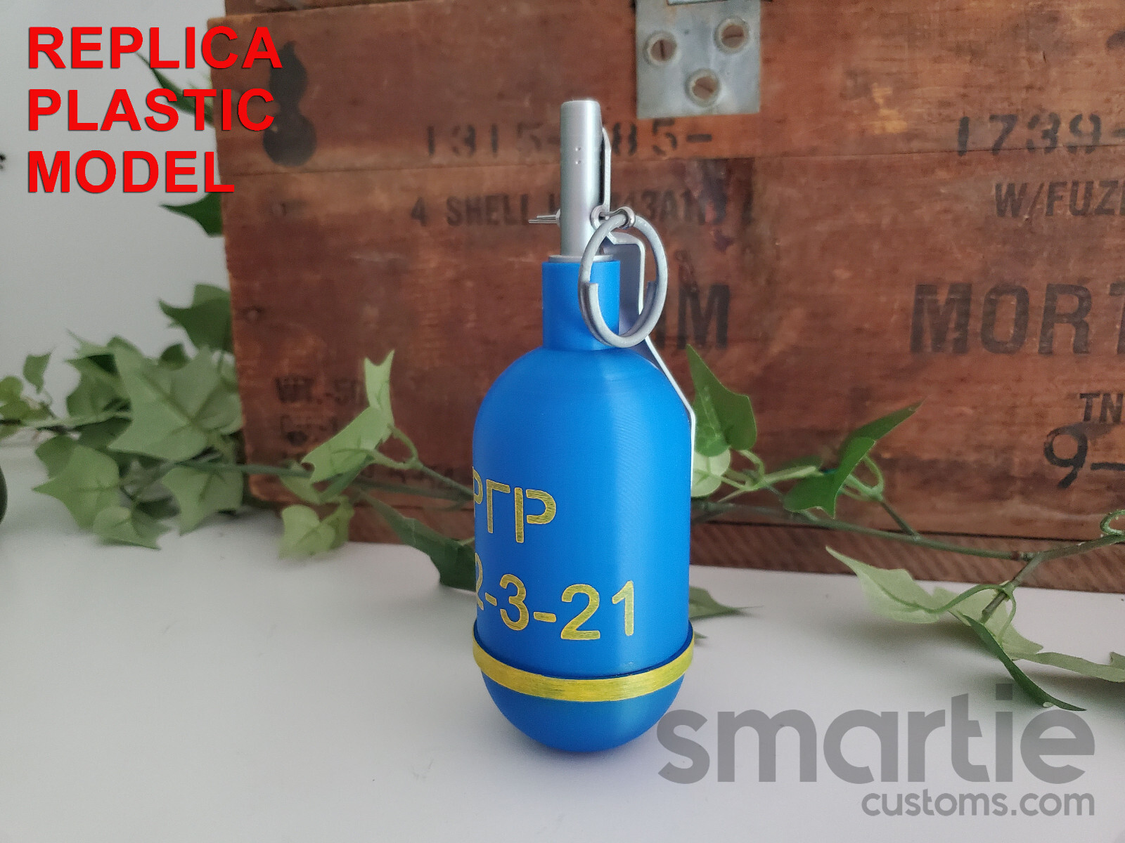 DUMMY Russian RGR 60mm Grenade – Accurate Size Plastic Replica