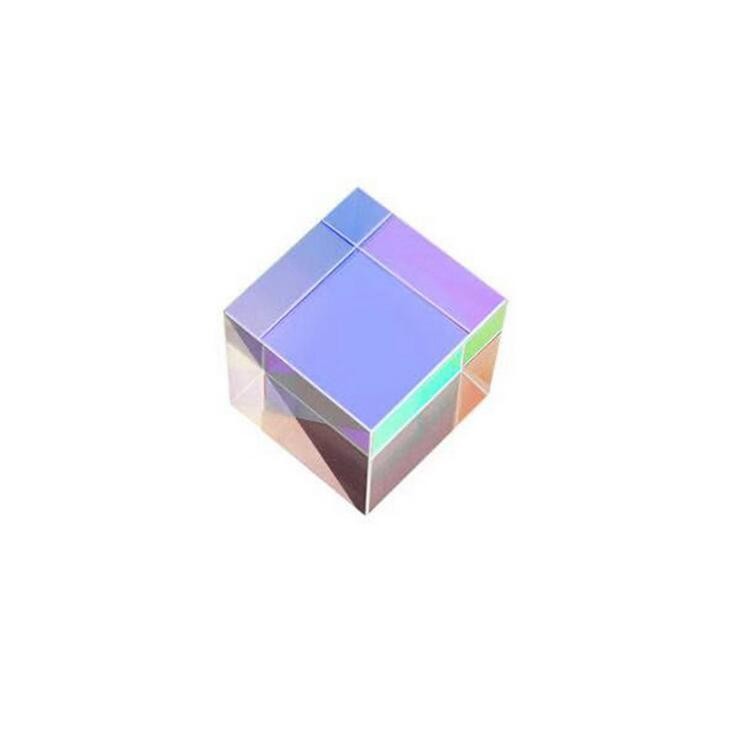 Optical Glass RGB Prism X-CUBE Physics Teach Educational Toy Light Cube For Deco