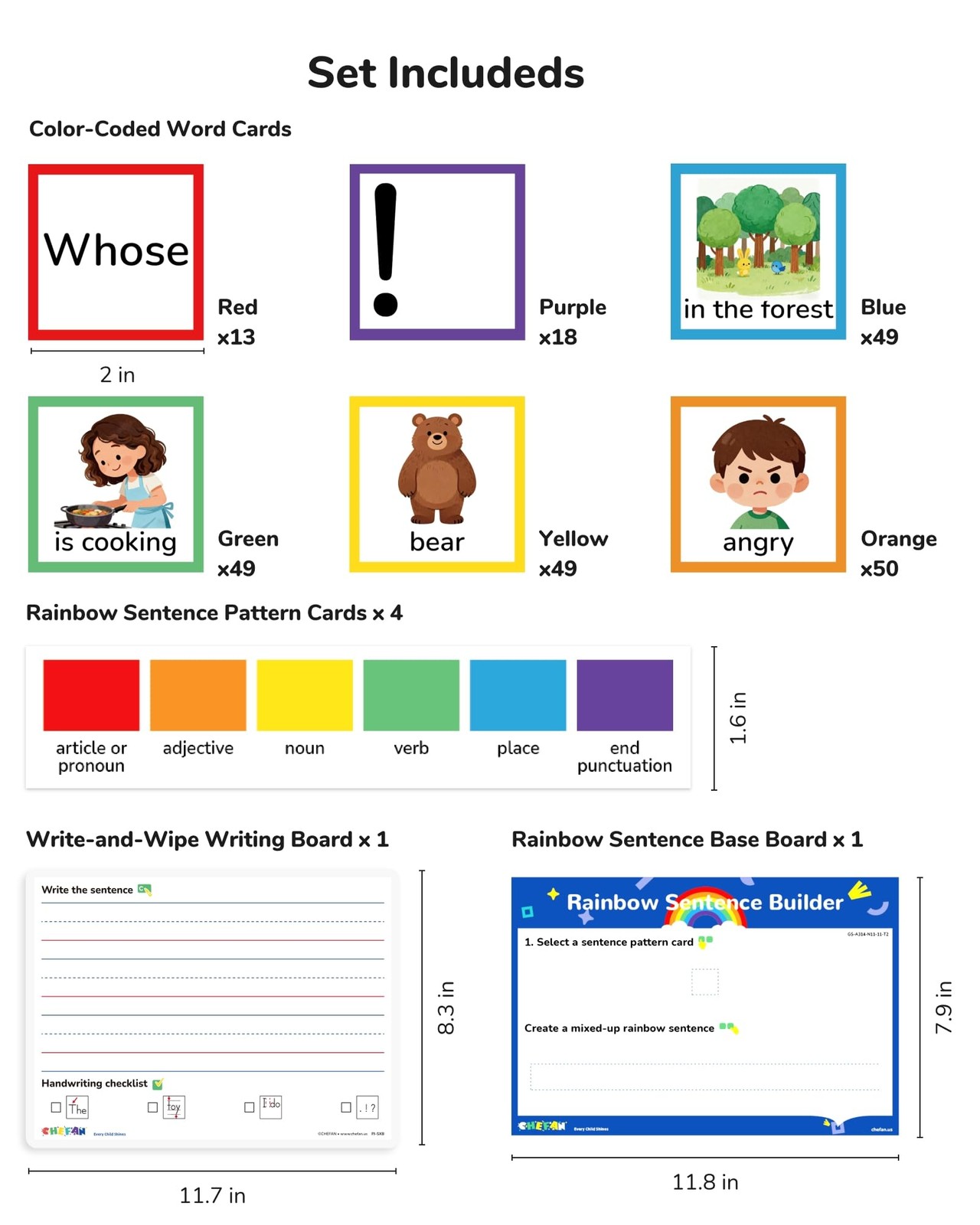 Sentence Building for , Color-Coded Grammar Learning Toys with Writing Practi…