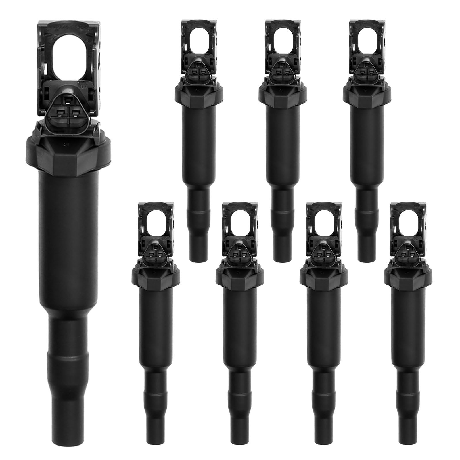 Ignition Coil Pack 8pcs Compatible with BMW 545i 550i 645ci 650i 74… Fast Ship