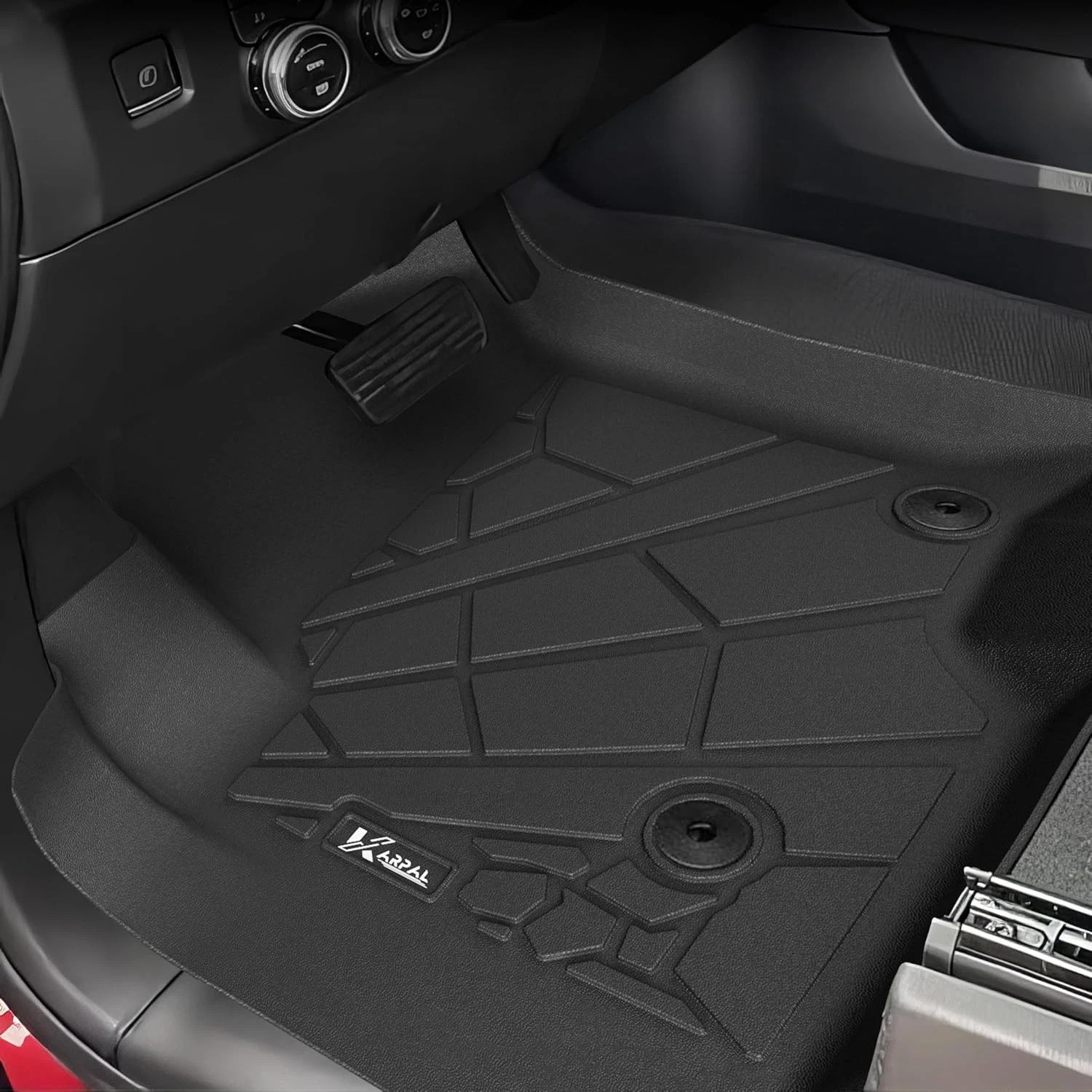 KARPAL Floor Mats for 2019-2025 Chevy Silverado 1500/GMC Sierra 1500, 2020-2025