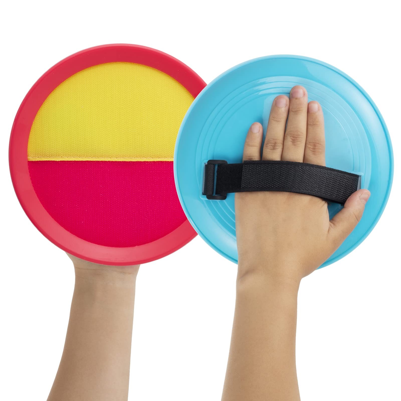 Bufeeaye Beach Games, Outdoor Toys for Kids Ages 4-8, Small, 2 Blue + 2 Pink
