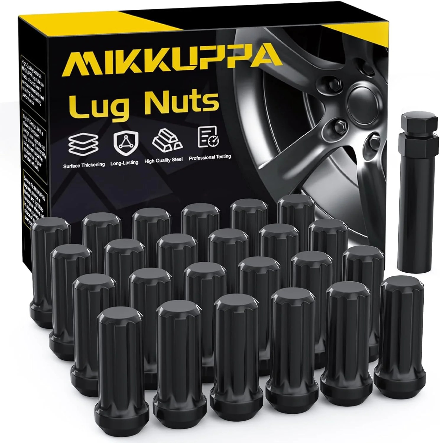 MIKKUPPA 24PCS M14x1.5 Lug Nuts – Replacement for Chevy Silverado 1500 Suburban