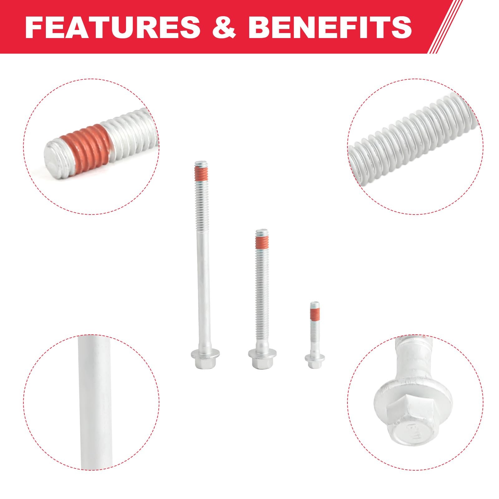 Cylinder Head Bolts Set For Chevy Silverado Sierra Yukon ES72173