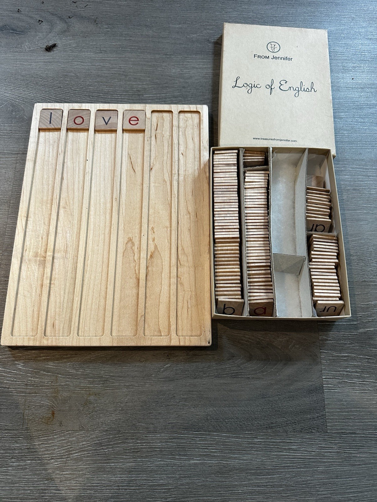Treasures From Jennifer Letter Tiles (Logic Of English) And Square Tile Tray