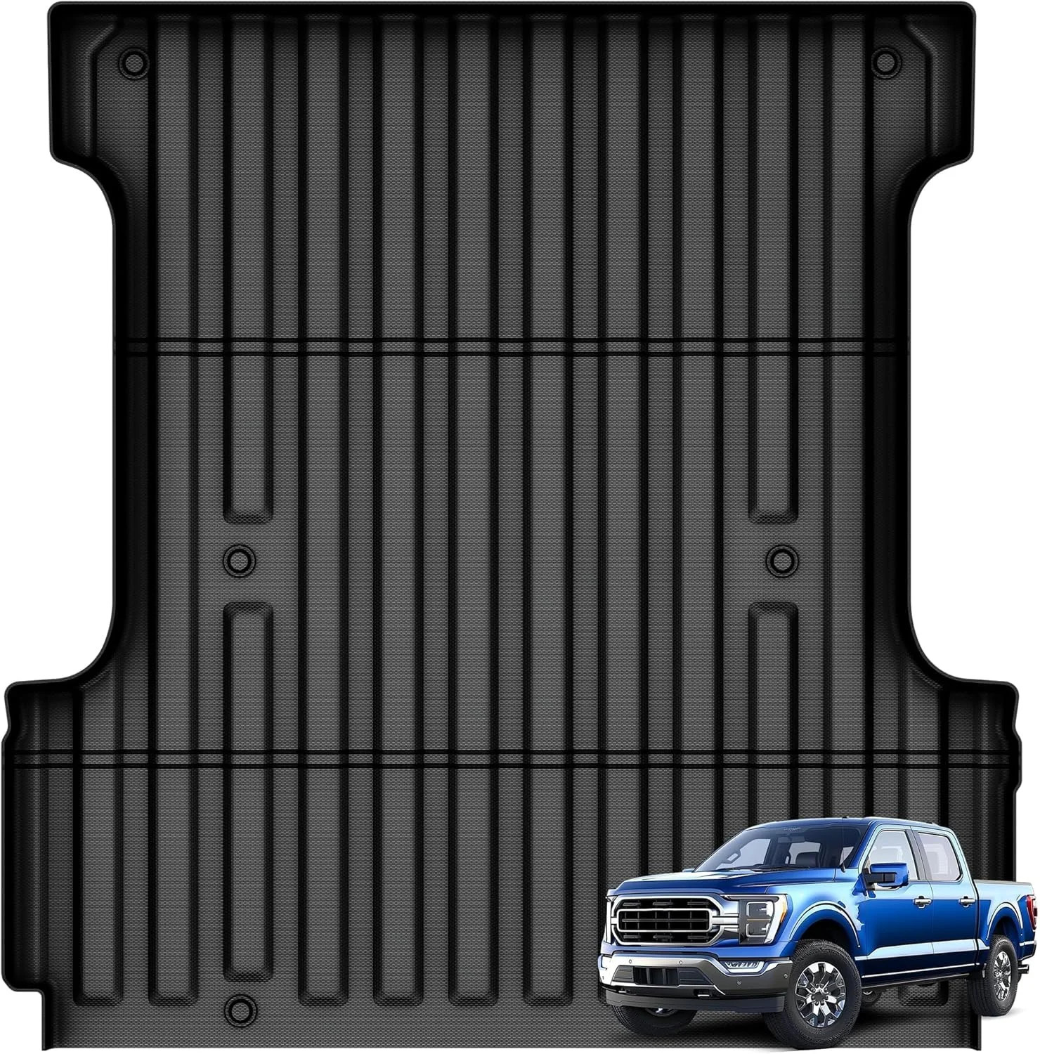 AUTOSAVER88 Truck Bed Mat Fit for 2015-2025 2026 Ford F150 & 2022-2026 F-150 Lig