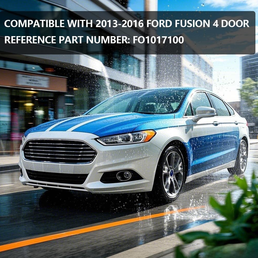 PIT66 Air Dam Deflector, Compatible with 13-16 Ford Fusion 4 Door Front Bumper