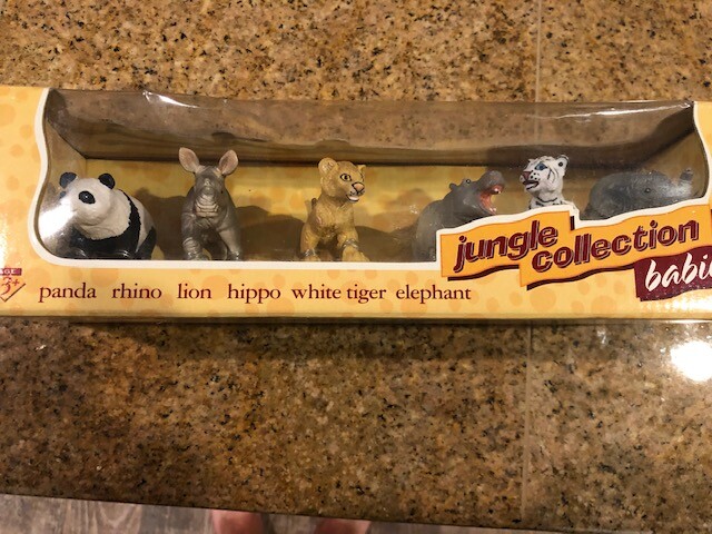 Wild Things Jungle Collection Babies Plastic Animal Figurines Set