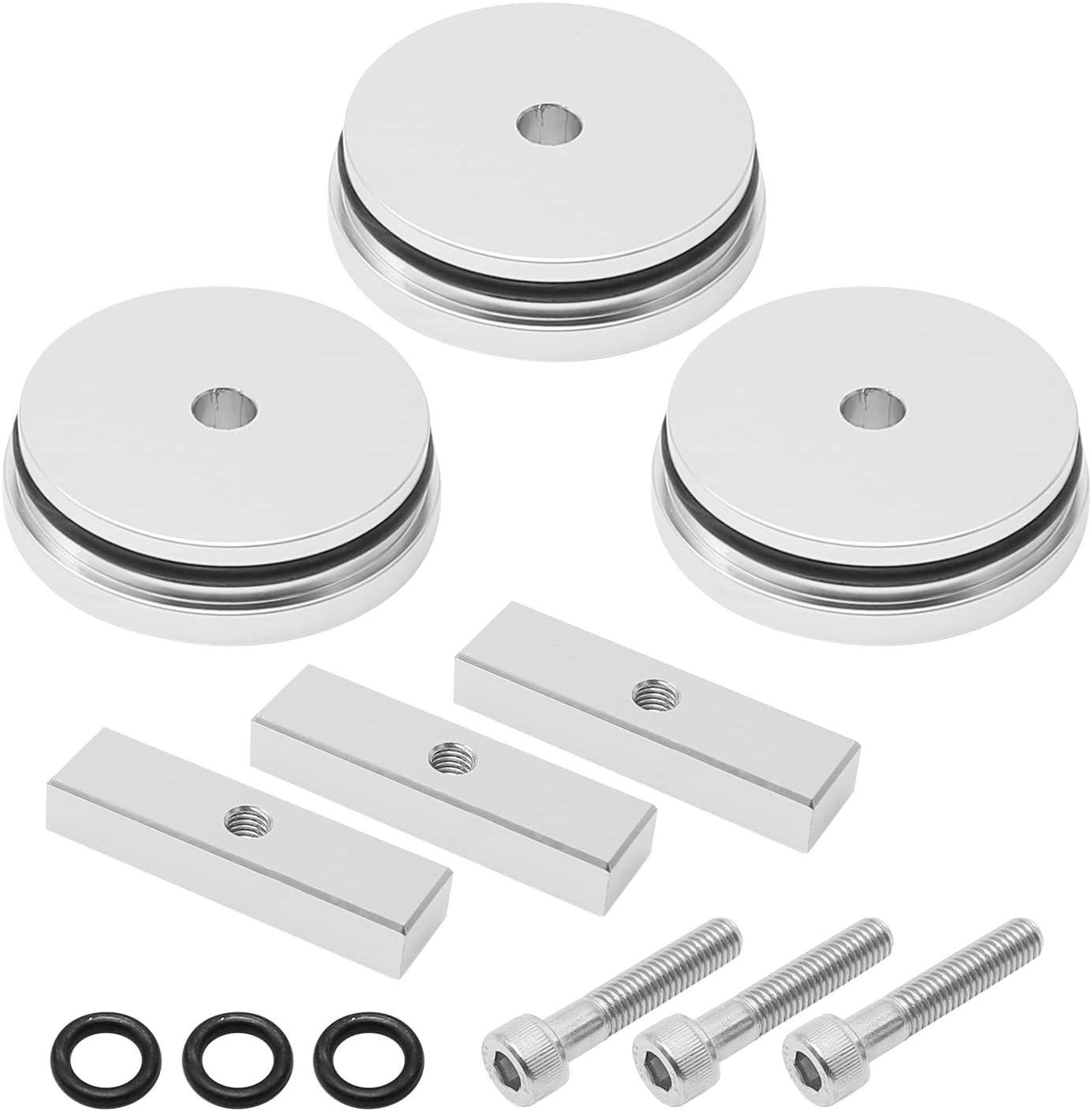 3PCS Billet Aluminum Freeze Plug Kit Replacement for Cummins Dodge Turbo Diesel